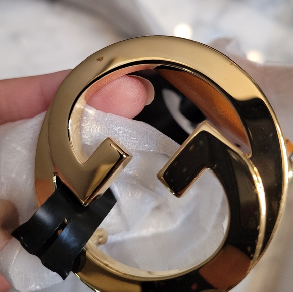 Gucci Ciny Lux belt Blondie cognac sz 85 **Read Details ** - Picture 5 of 13